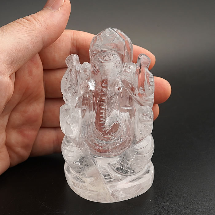 楽天市場】【一点物】ガネーシャ ヒマラヤ水晶 約78mm 手彫り置き石