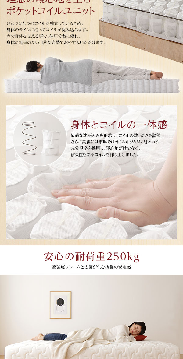 楽天市場】脚付きマットレス シングルベッド ショート丈 シングル 脚