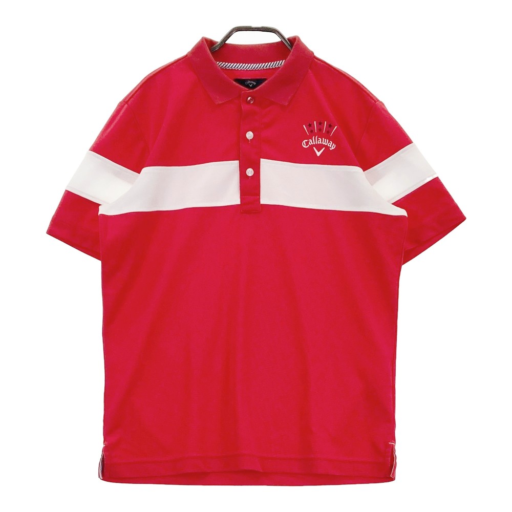 楽天市場】CALLAWAY キャロウェイ 半袖ポロシャツ レッド系 L 【中古