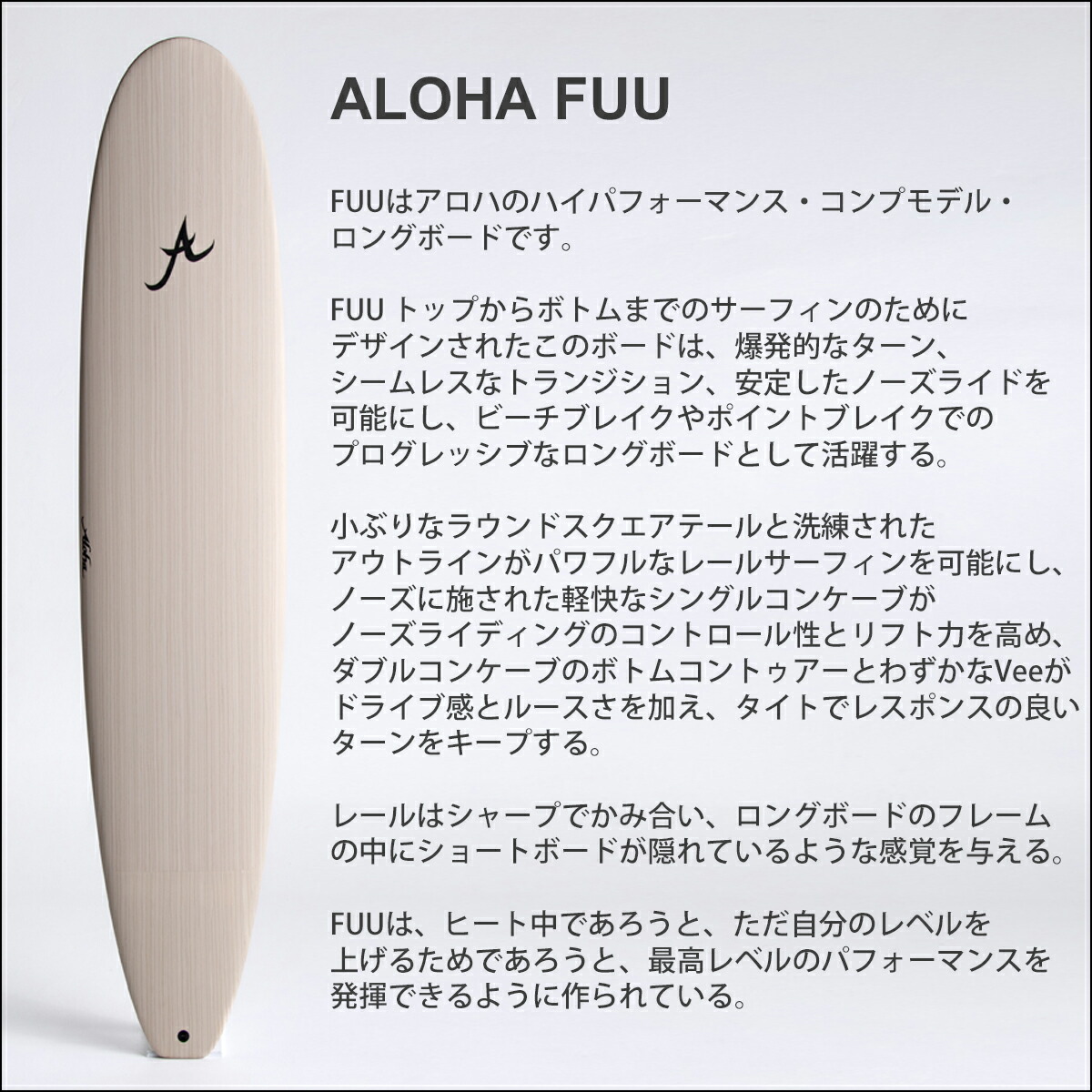 楽天市場】25 ALOHA SURFBOARDS アロハ サーフボード ロングボード FUU
