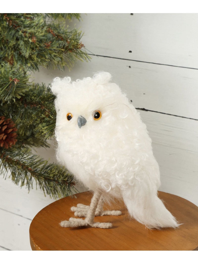 楽天市場】【SALE／30%OFF】ホワイトフクロウオブジェ [CHRISTMAS 2025