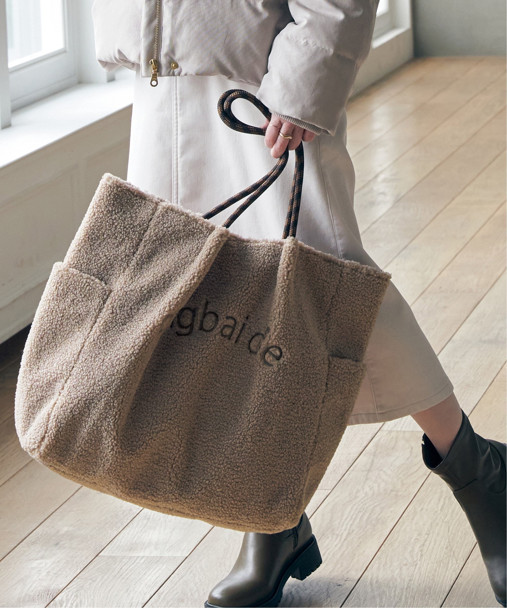 ikka｜ボアロゴイリBIGトート | Rakuten Fashion(楽天ファッション／旧