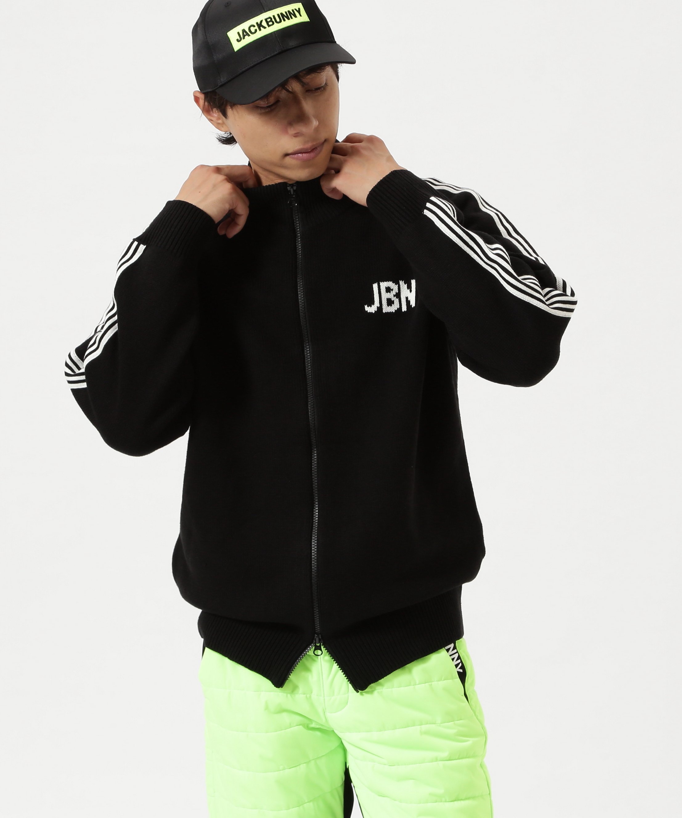 Jack Bunny!!｜フルジップアップニットジャケット | Rakuten Fashion