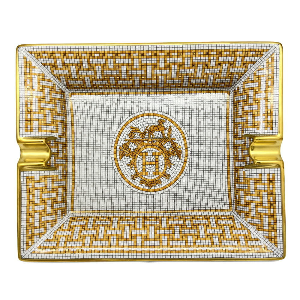 楽天市場】【未使用品】HERMES エルメス モザイク ヴァンキャトル 灰皿