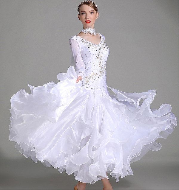 楽天市場】【S/M/L/XL/2XL】 社交ダンス衣装 社交ダンス ドレス 社交