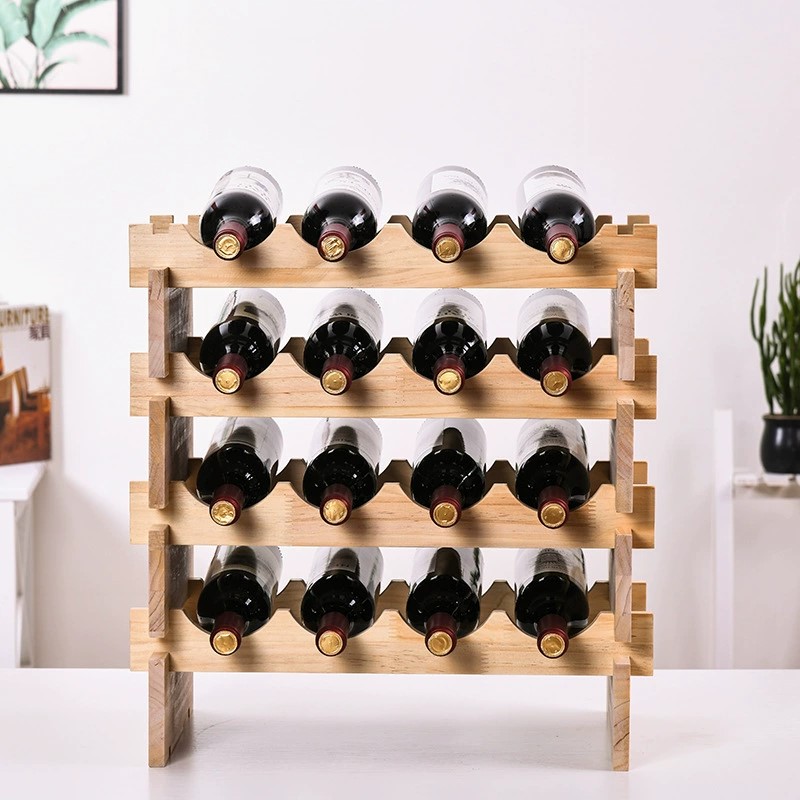楽天市場】ワインラック wine rack 重ねて便利 見せる 収納 安定 木製