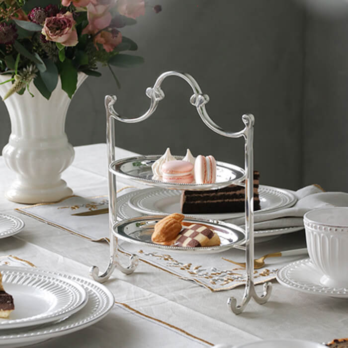 楽天市場】ケーキスタンド シルバー 2段 Royal Family Ada // ケーキ台