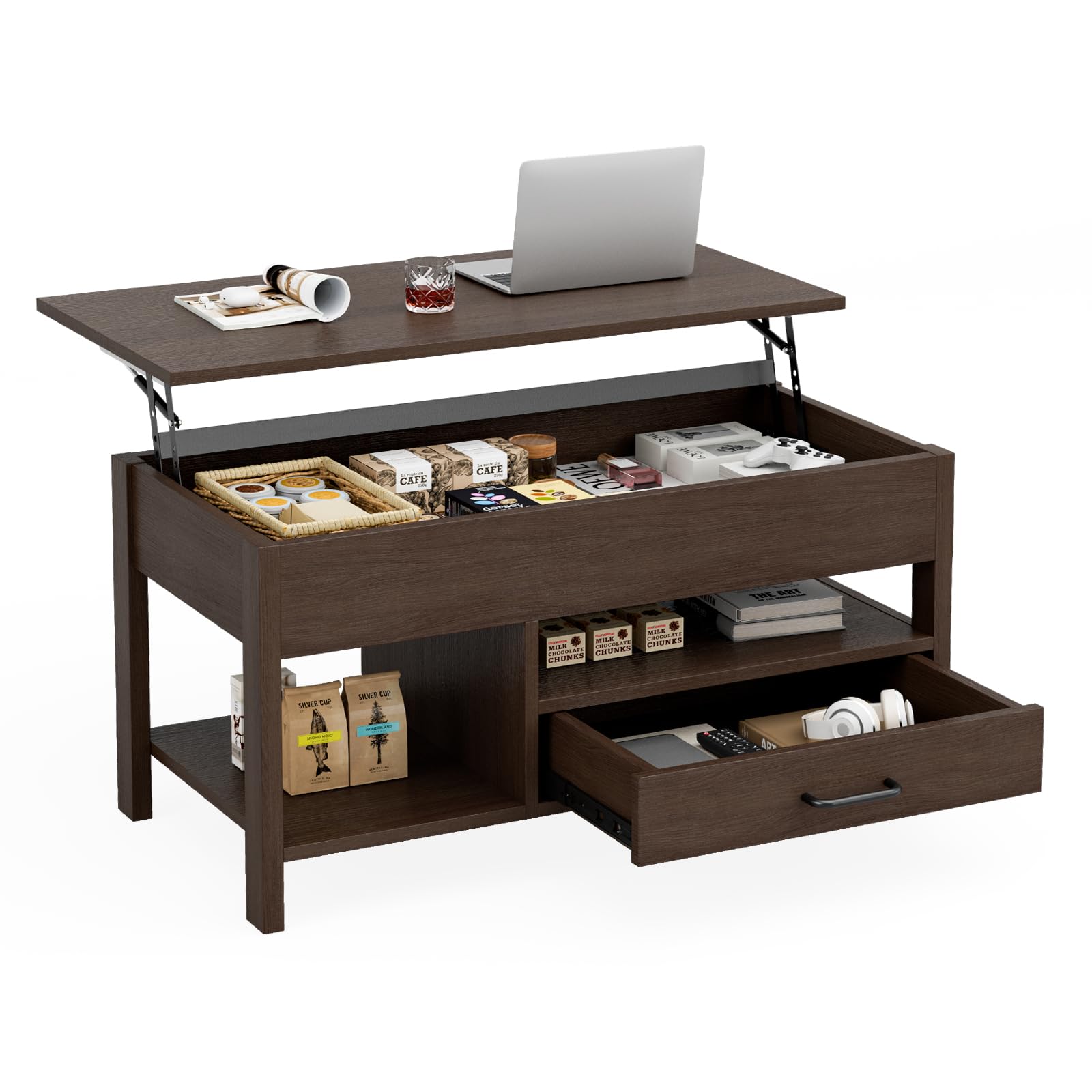 楽天市場】IKIFLY ローテーブル 昇降式 木製 コーヒーテーブル