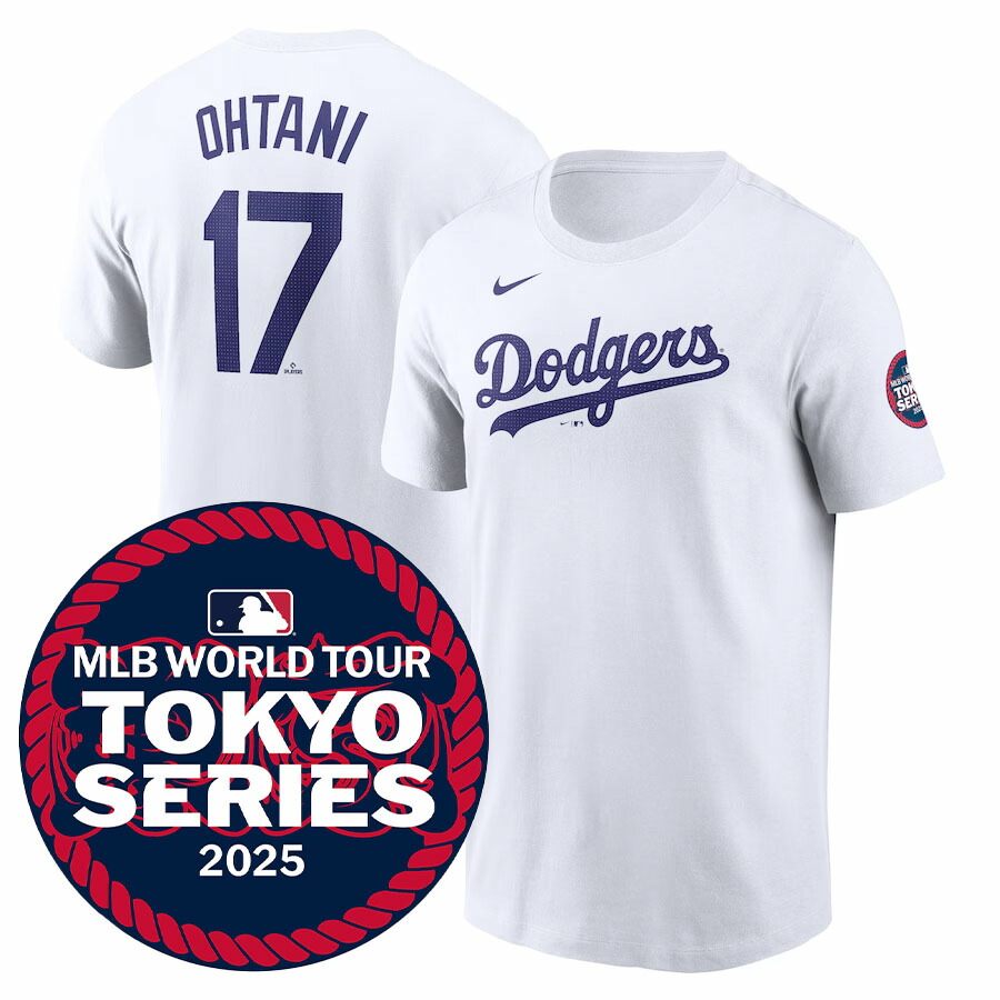 楽天市場】MLB 大谷翔平 ドジャース Tシャツ 東京シリーズ2025 ネーム