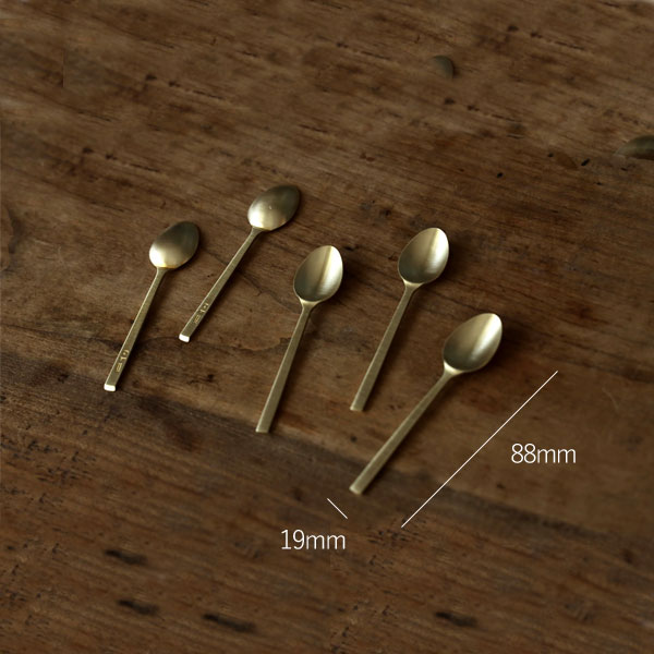 楽天市場】東屋 姫スプーン 【5本セット】 真鍮 おしゃれ ゴールド