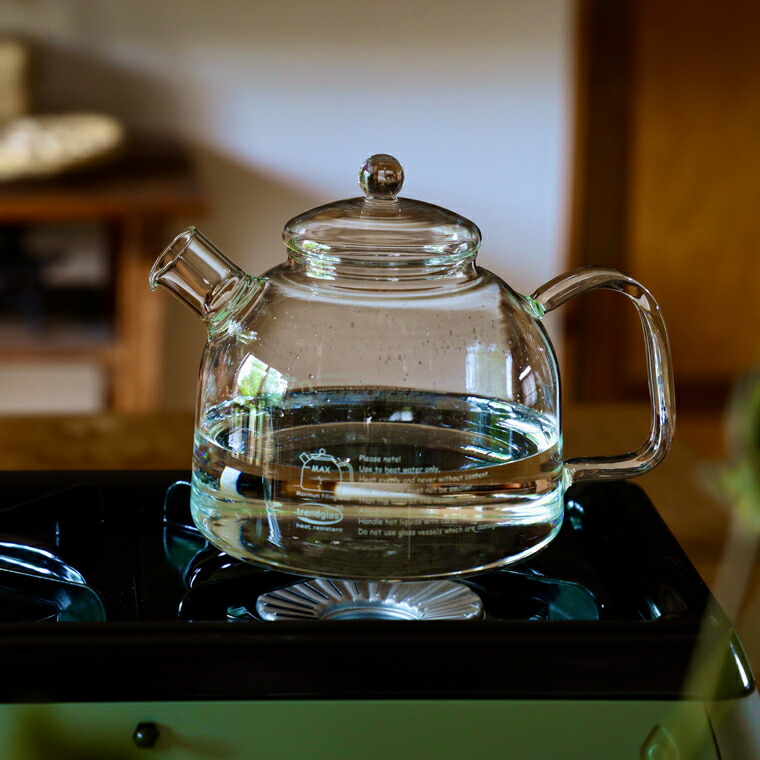 楽天市場】ガラスケトル 1.7L ドイツ製 やかん 直火ガラスポット