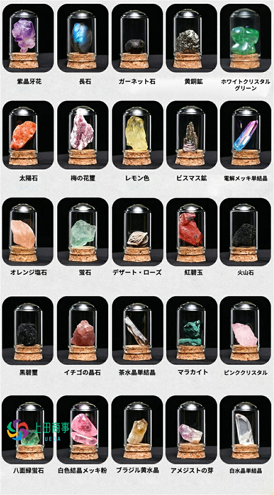 楽天市場】【楽天ランキング1位入賞】25個鉱石標本 鉱物標本 岩石標本