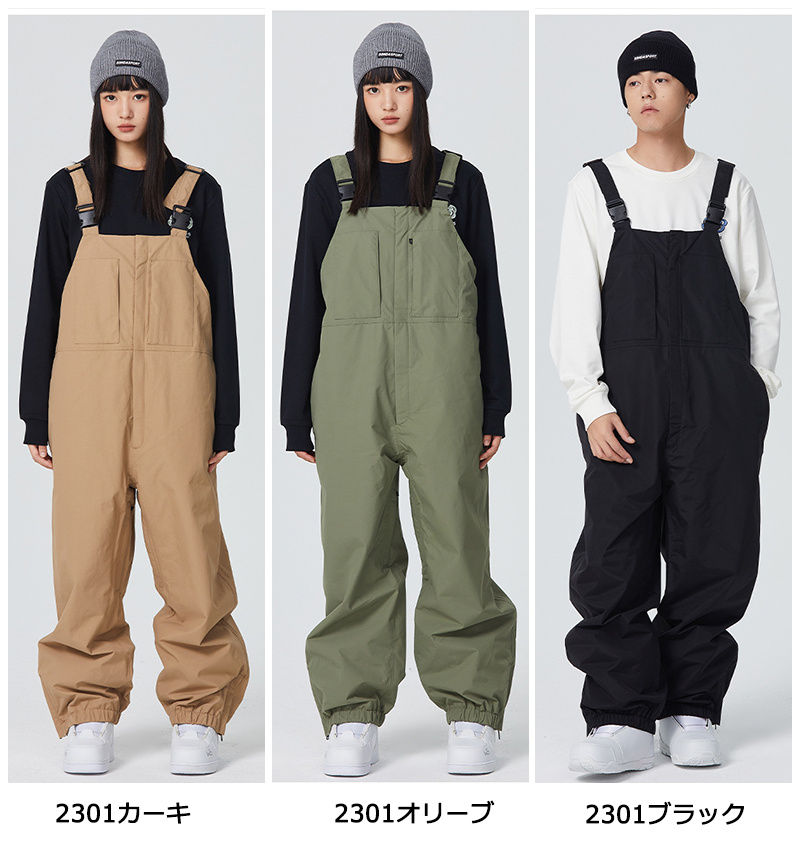 楽天市場】送料無料 スノーボードウェア つなぎ ビブパンツ ロング