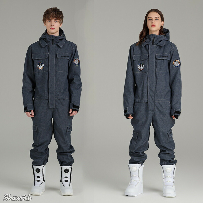 楽天市場】送料無料 スキー ウェア つなぎ デニム スノーボードウェア