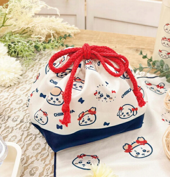 楽天市場】ちいかわ ランチ巾着 リボン柄 1個 お箸 ランチ お昼 うさぎ