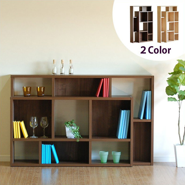 楽天市場】オープンシェルフ 木製 本棚 書棚 おしゃれ ディスプレイ