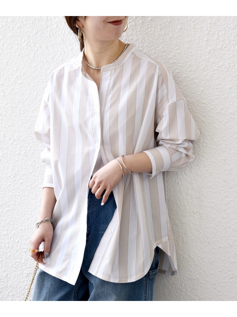 楽天市場】SHIPS any:＜洗濯機可能＞REPREVE バンド カラー シャツ