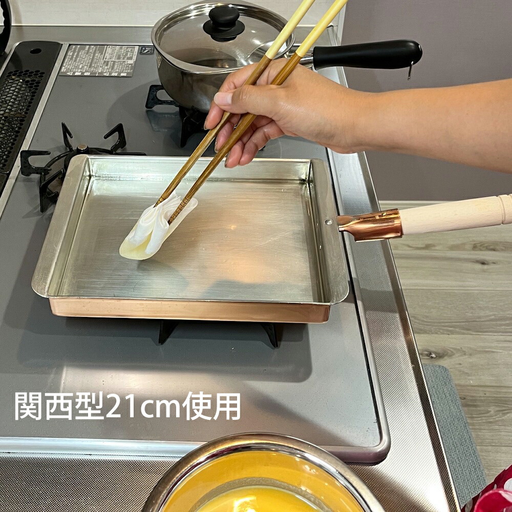 楽天市場】玉子焼き 銅製 関西型 12cm /日本製 国産品 丸新銅器 卵焼き