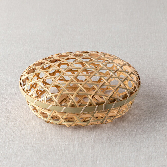 楽天市場】2色丸かご フタ付 竹かご お弁当 テイクアウト容器 ギフト用