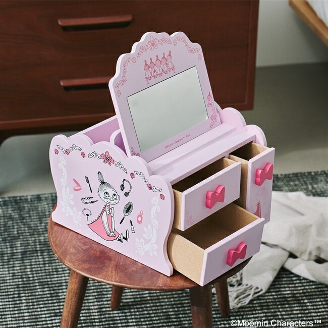 楽天市場】【公式店限定】 MOOMIN ミラー付き木製メイクボックス