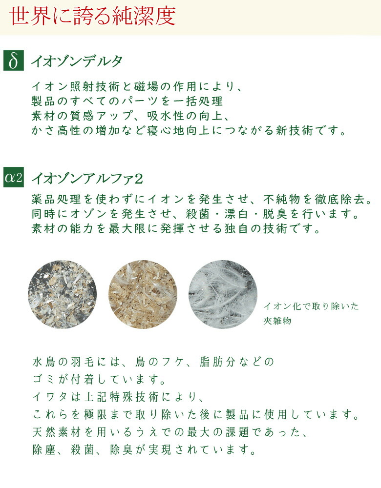 楽天市場】イワタ 羽毛布団 ダブルロング 190×210cm 日本製 洗える