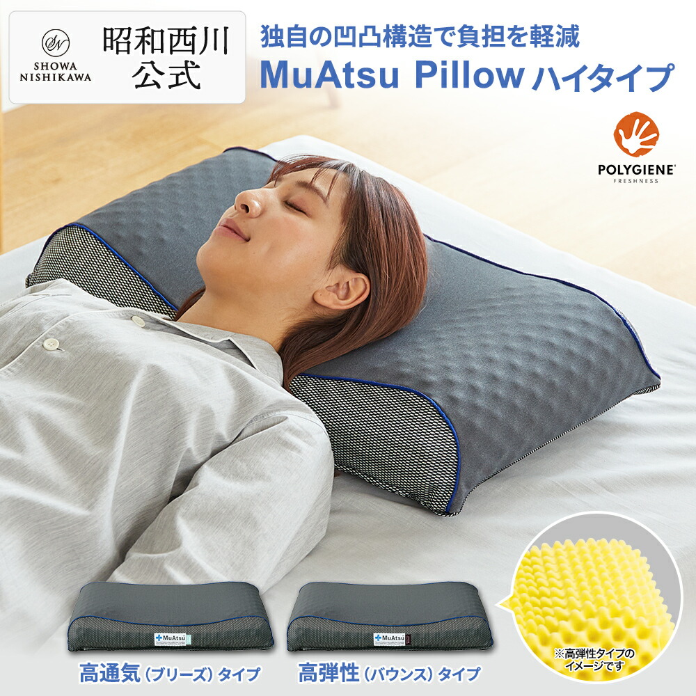 楽天市場】昭和西川 ムアツまくら バウンス (高弾性)・ブリーズ（高