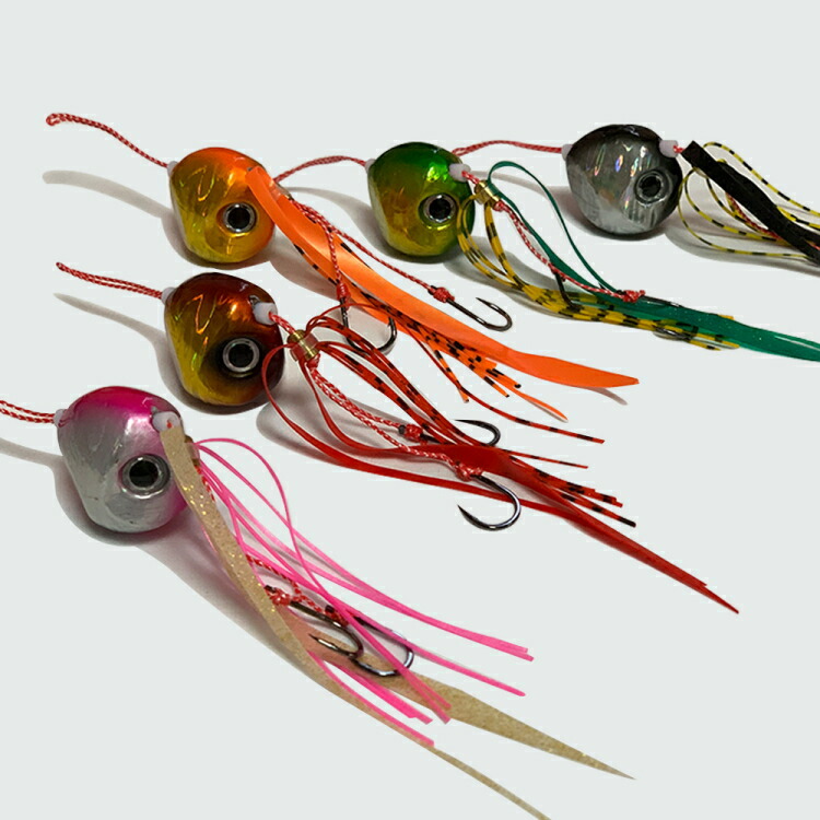 楽天市場】鯛ラバ 5色セット タイラバ5個セット100g/80g/60g