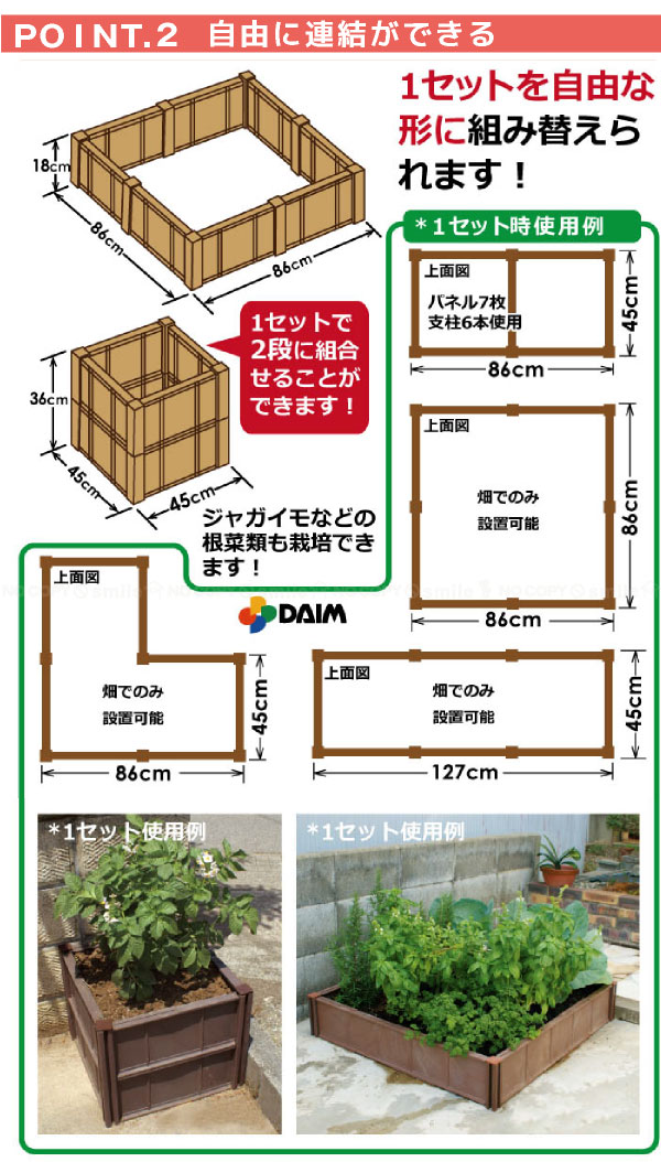 楽天市場】家庭菜園 プランター / 組み立てかんたんガーデンBOX 90型