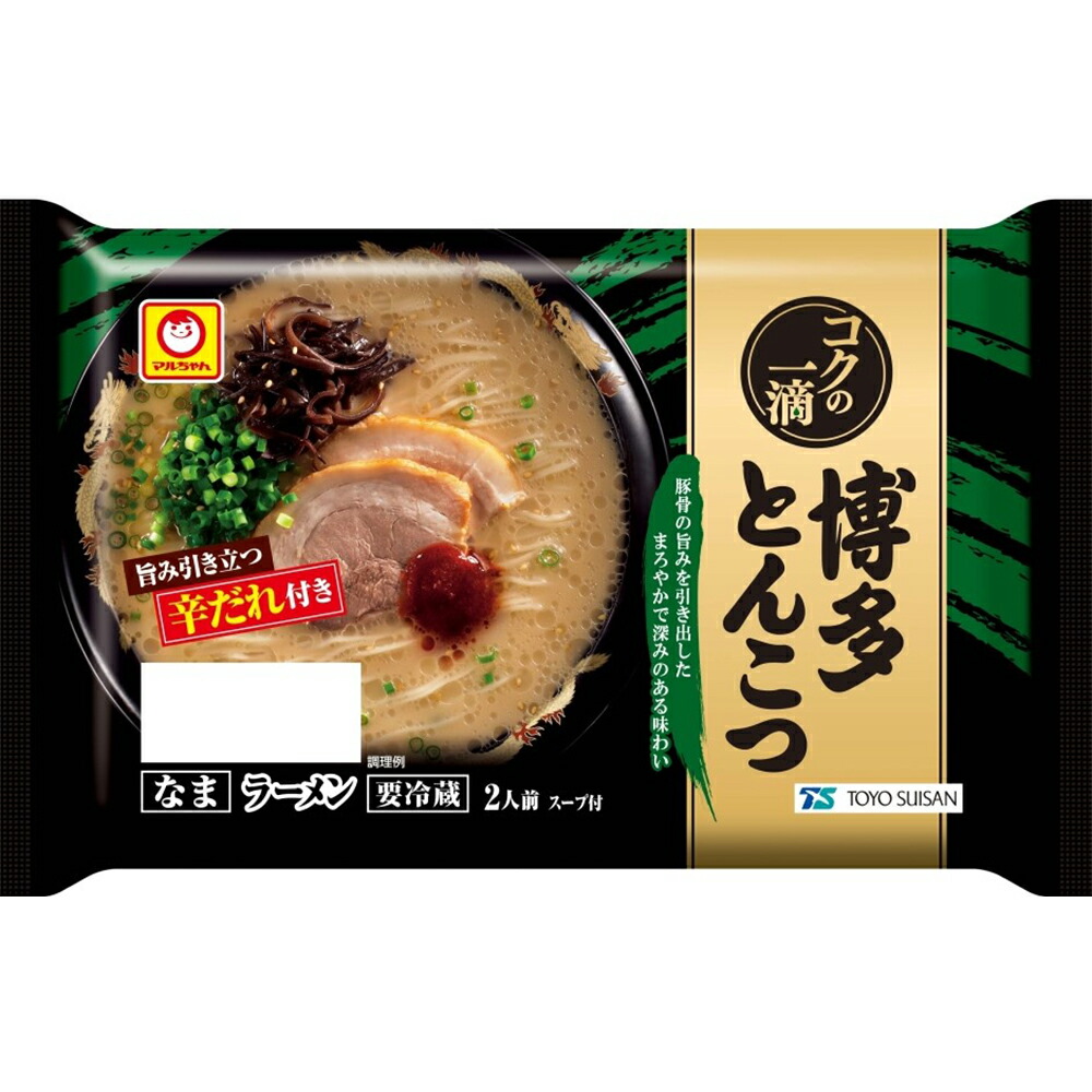 楽天市場】[冷蔵] 東洋水産 マルちゃん コクの一滴 博多とんこつ 2人前