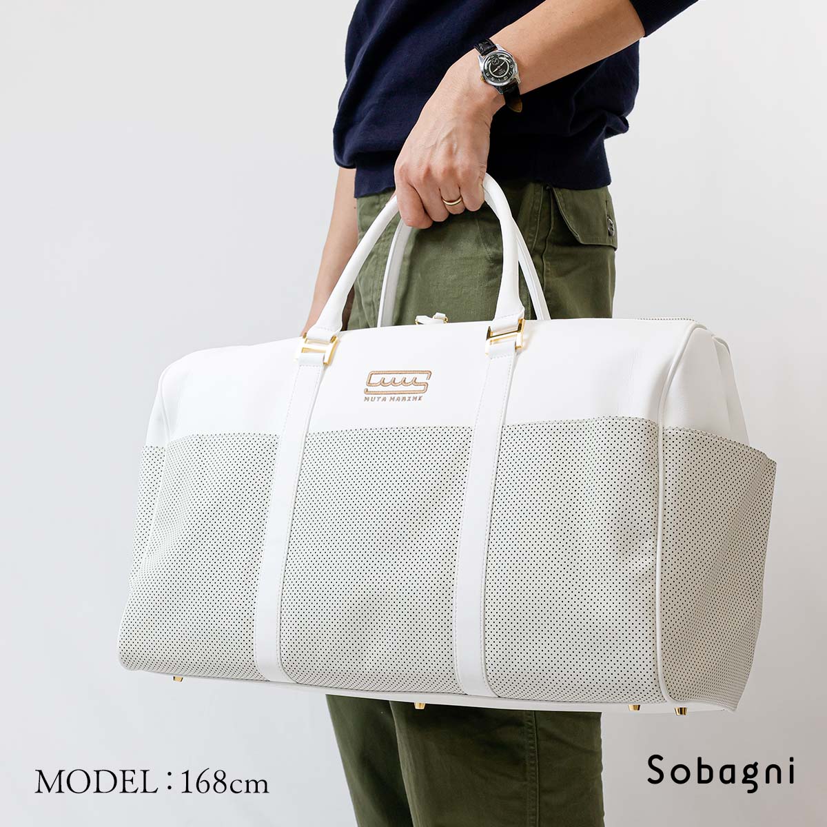 楽天市場】【完売】 muta marine ムータ ボストンバッグ ブラック