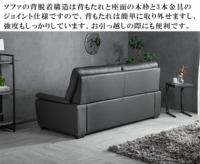 楽天市場】【月間優良ショップ受賞】3年保証 ハイバック 高級 本革3人