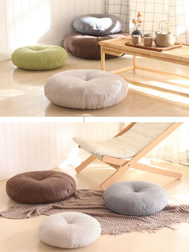 楽天市場】【14色】 送料無料 フロアクッション 座布団 スツール 円形