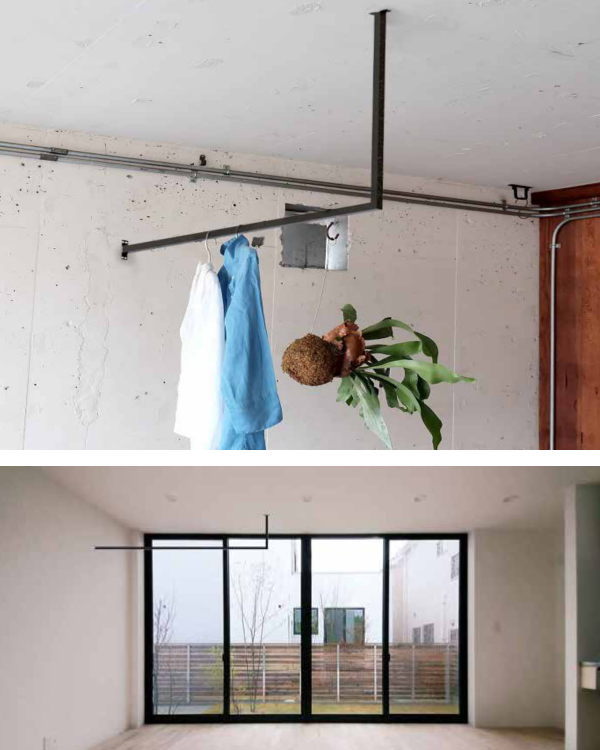 楽天市場】森田アルミ工業 天井付け物干し kacu（カク） U型S