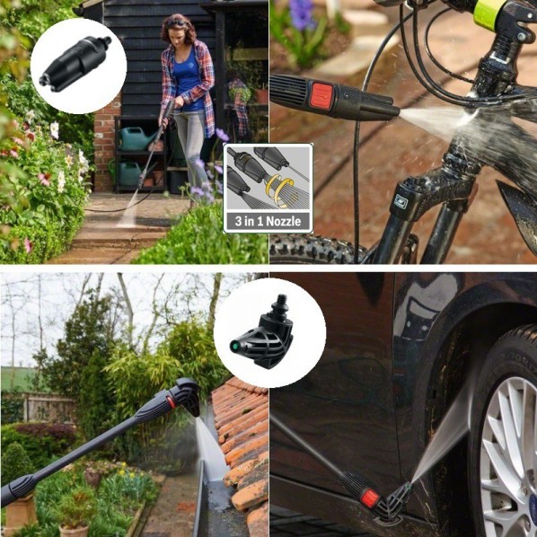 楽天市場】ボッシュ高圧洗浄機UA125 延長高圧ホース&ブラシ付水しぶき