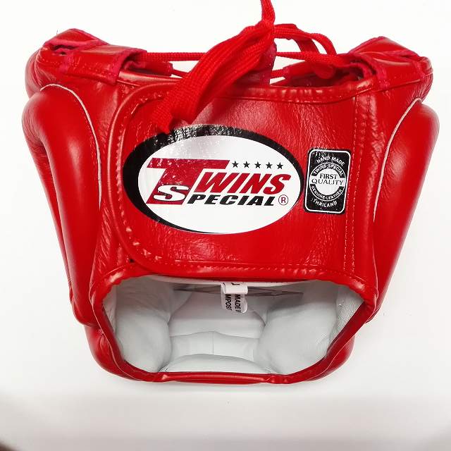 楽天市場】TWINS SPECIAL ヘッドギア 赤/本革製/ヘッドガード