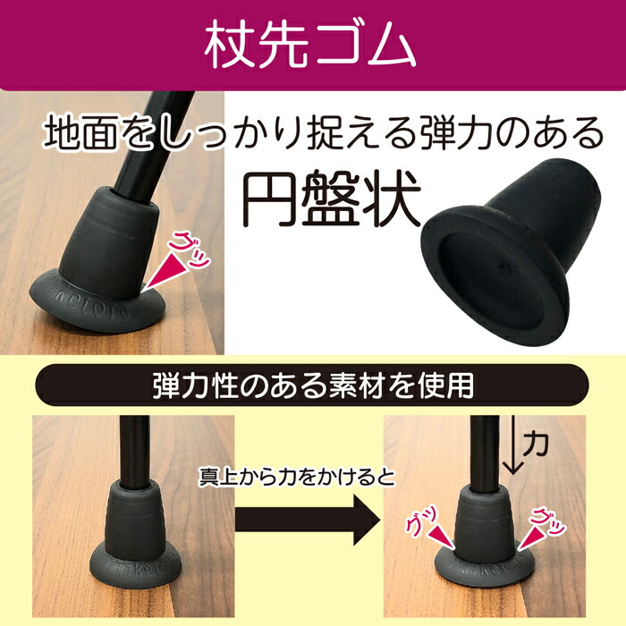 楽天市場】【竹虎公式】竹虎 杖先ゴム バンブーステッキ専用 シャフト