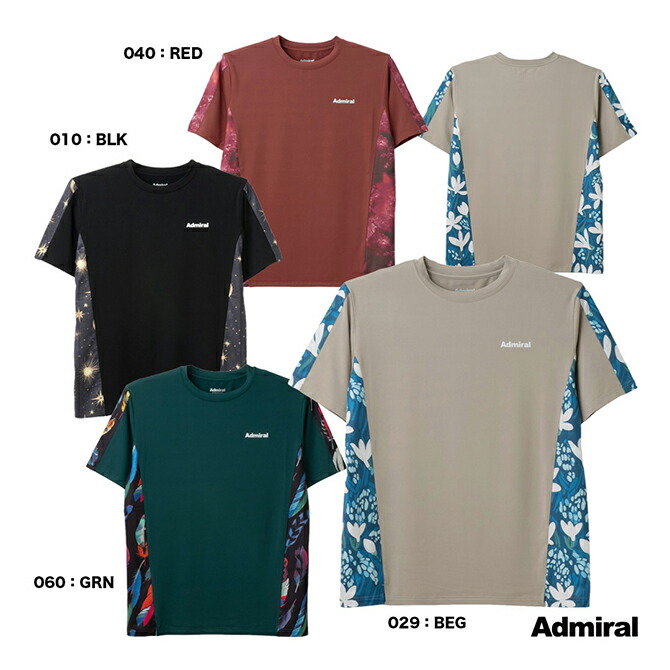 2025秋冬　Admiral アシンメトリック Tシャツ M ブルー アシンメトリーラインスイッチTEEATMA403 – ADMIRAL