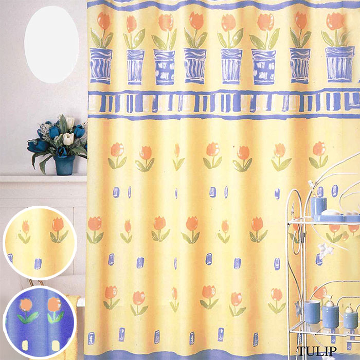 楽天市場】【在庫限り】シャワーカーテン チューリップ 間仕切り
