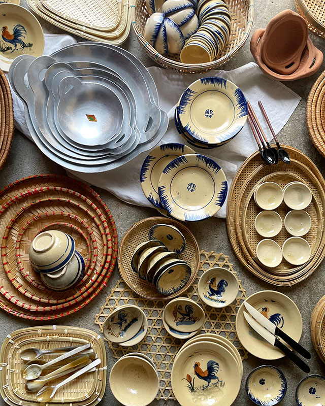 楽天市場】【アジアの台所】【Vietnam】ソンベ焼き中皿ベトナム雑貨