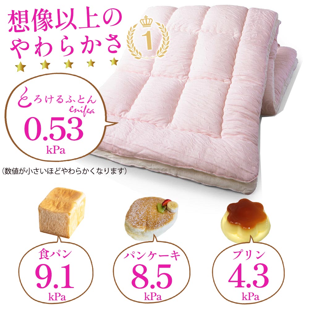 楽天市場】とろけるふとん enifea 2 肌掛け布団 （まるでメレンゲの