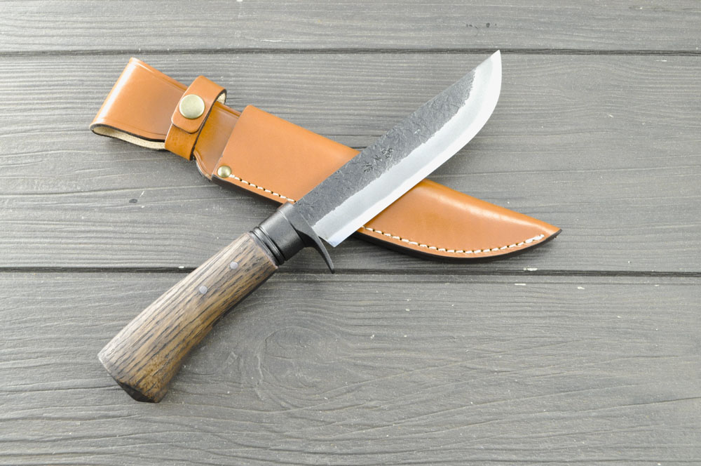 楽天市場】土佐鍛ソロキャンプ剣鉈【5寸】【黒ツバ輪】【洋樫オイル