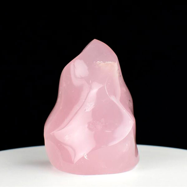 楽天市場】ローズクォーツ 紅石英 置物 スパイラル フレーム型