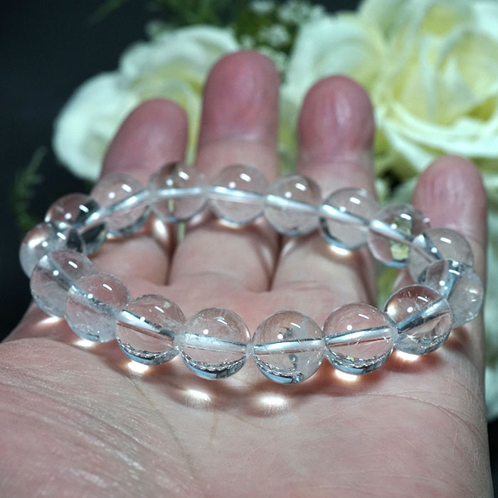 楽天市場】【目玉商品】【30％OFF】ヒマラヤ水晶 ブレスレット 12mm