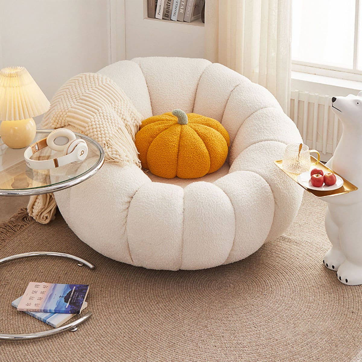 楽天市場】[1人掛け] VeroMan ソファ 回転 カウチ もこもこ 羊 椅子 1