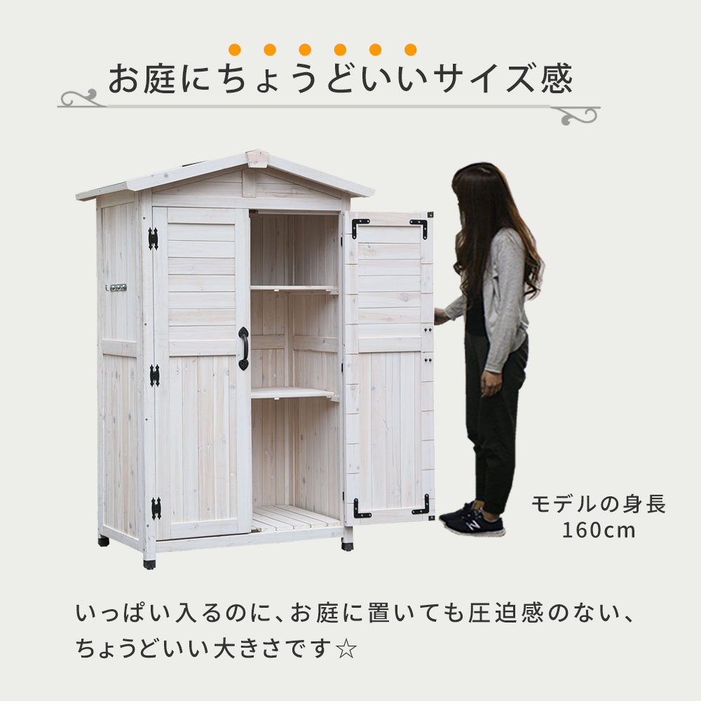 楽天市場】最大100%ポイントバック 三角屋根収納庫 KGRS1600 160cm