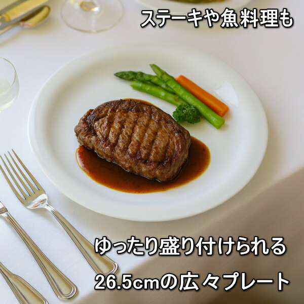 楽天市場】送料無料 26cm ソフト リム ディナープレート 5枚 セット