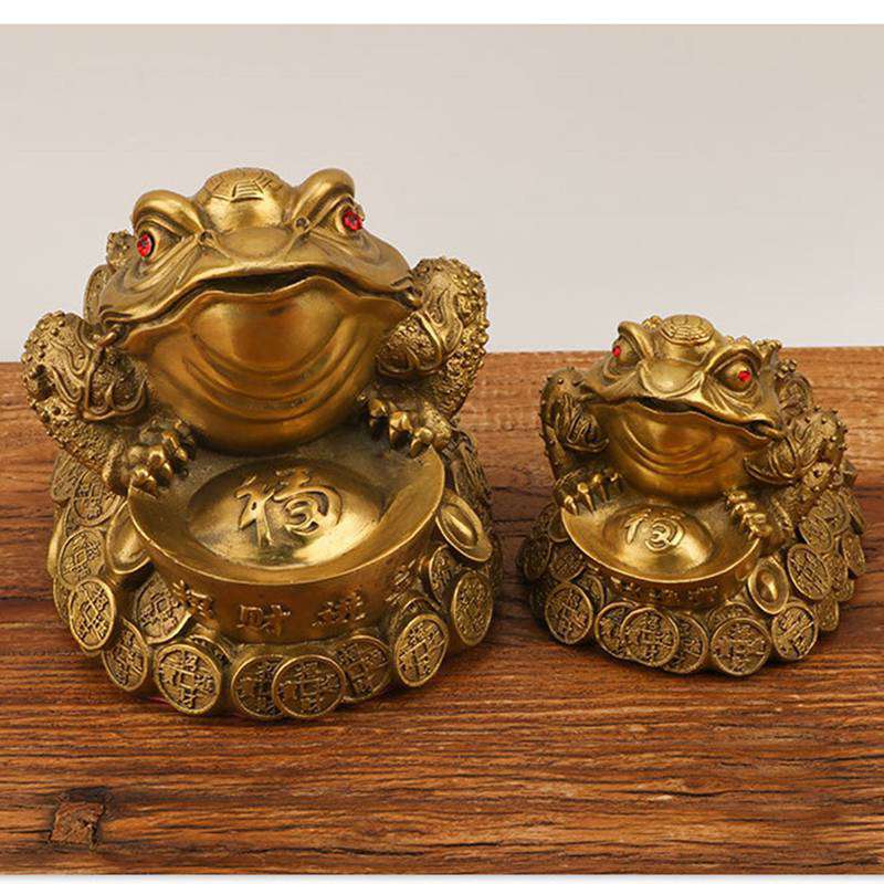 楽天市場】風水アイテム 金蟾 銭蛙 三脚蟾蜍 元寶 カエル 幸運の置物