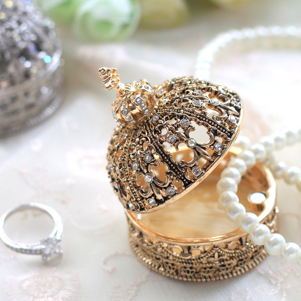 楽天市場】【正規品】 ミニチュアクラウン 王冠 ジュエリーボックス