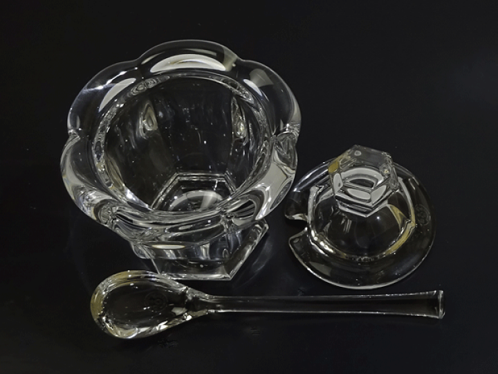 楽天市場】バカラ ミズーリ マスタード(ジャム)ポット スプーン付き