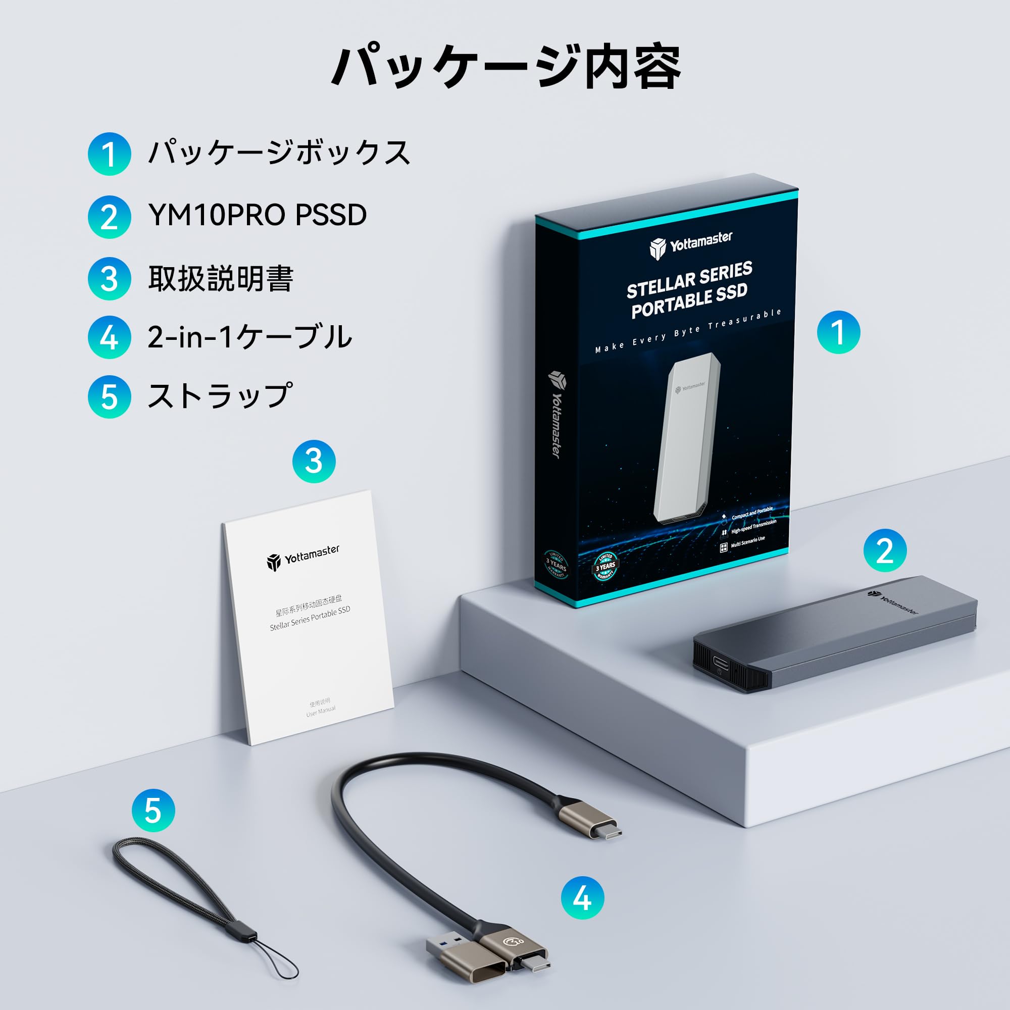 Yottamaster YK20 Mini 2TB 外付けSSD Amazon.com: Yottamaster 2TB
